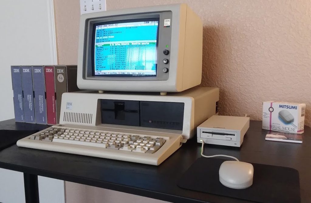 Display of an IBM PC/XT